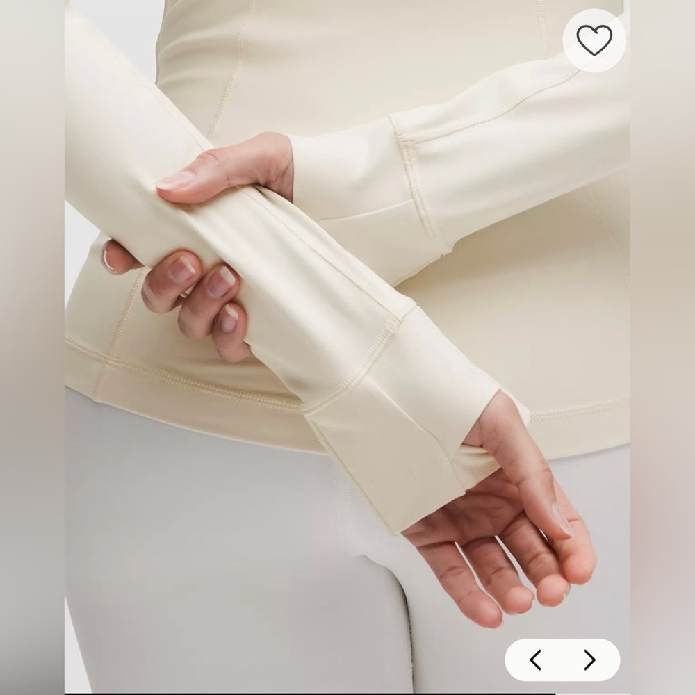 NWT Lululemon Nulu Cropped Define Jacket in Light Ivory Size 6 - Picture 7 of 15